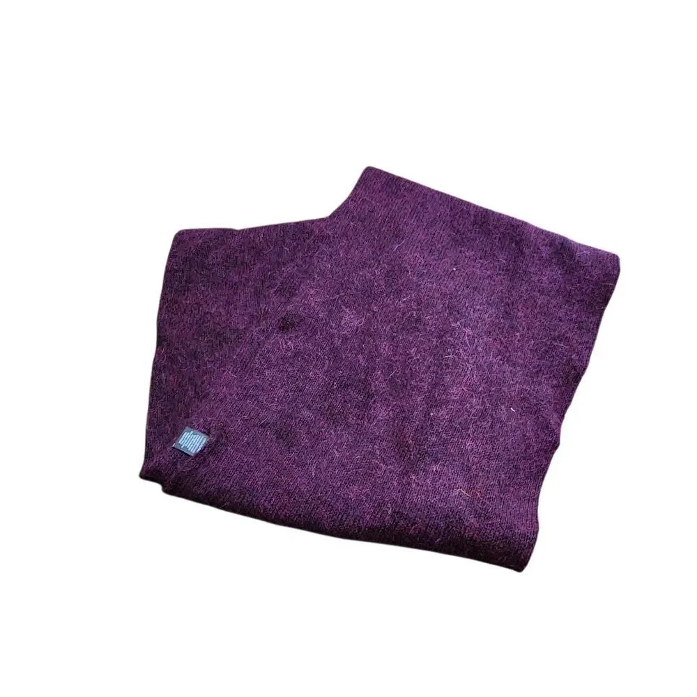 Purple Angora Infinity Scarf 10.5